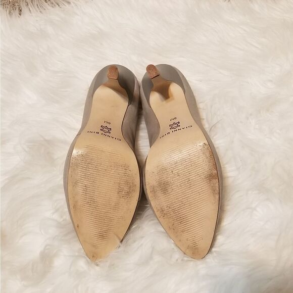 Gianni Bini grey leather heels - Picture 4 of 6